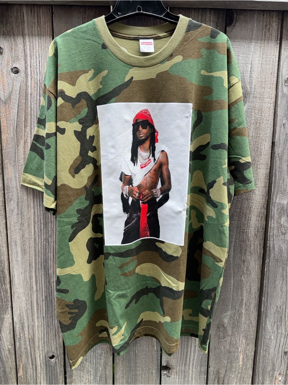 Supreme Playboi Carti Tee"Woodland Camo" Size XXL